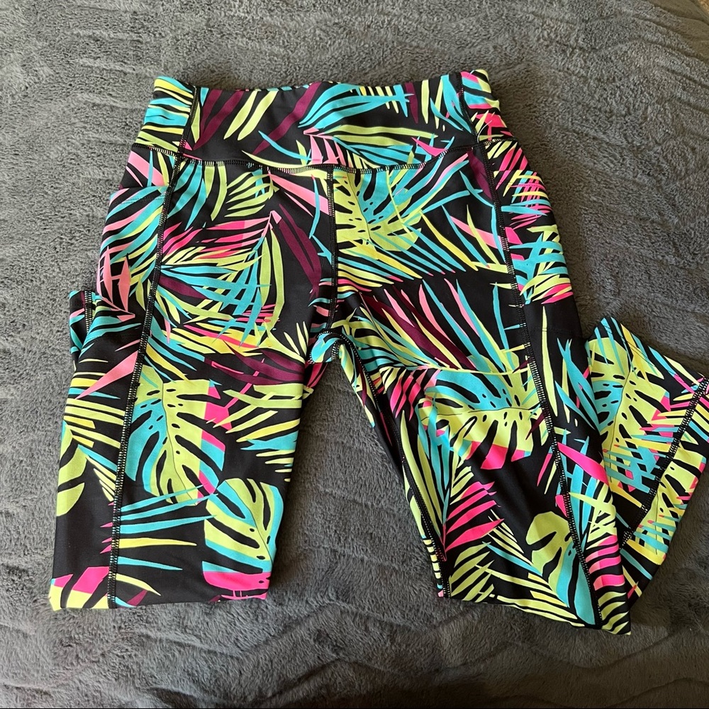 Cute monstera leggings